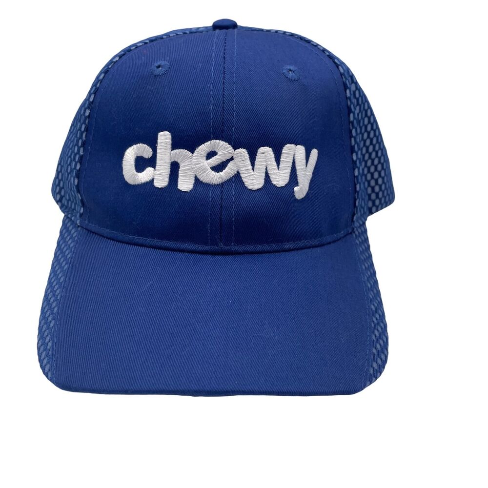 Chewy Pet Store Blue Mesh Hat Cap Employee Port Authority Adjustable